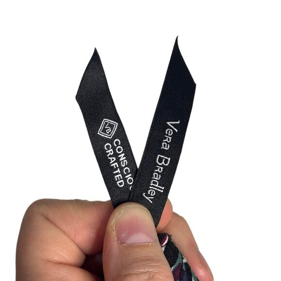 Vera Bradley Perennial Noir Floral Makeup Bag Travel Organizer Mirror EUC - Picture 4 of 7